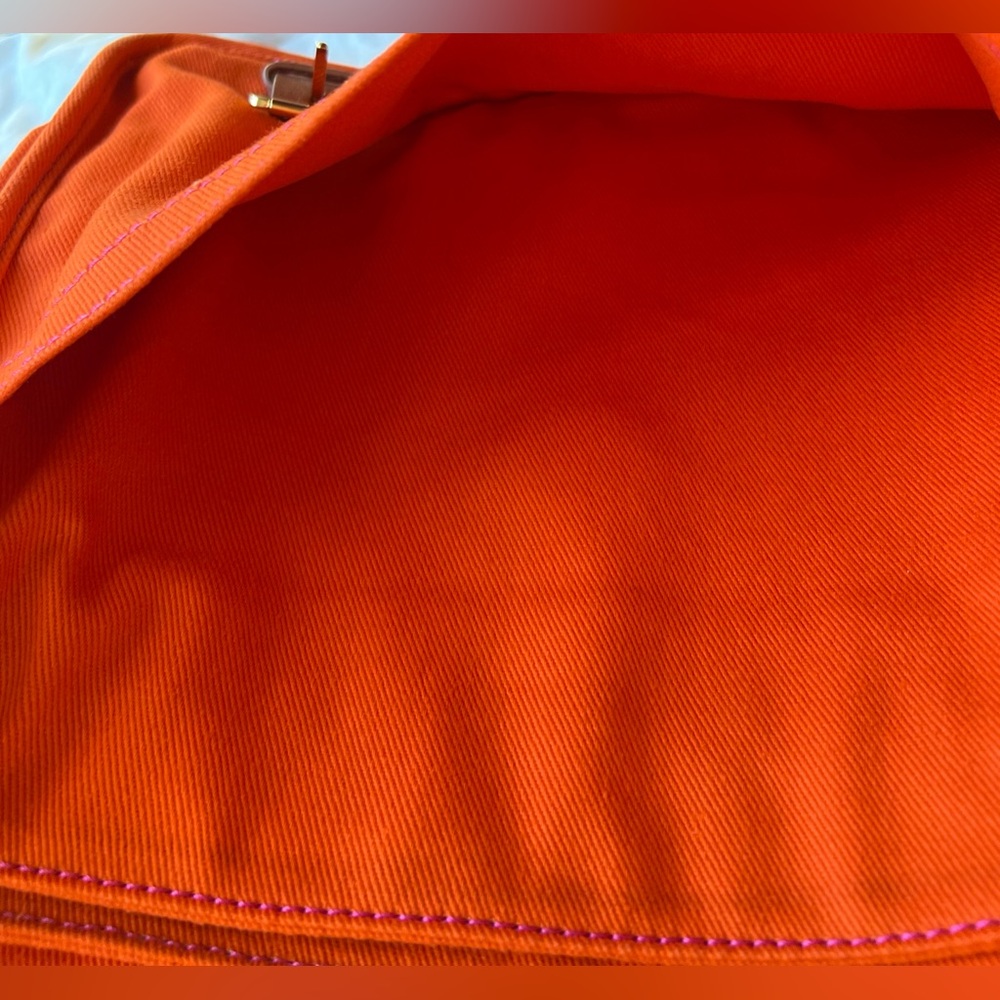 Tory Burch orange NYC Nolita/Meatpacking messenger crossbody - Picture 7 of 12